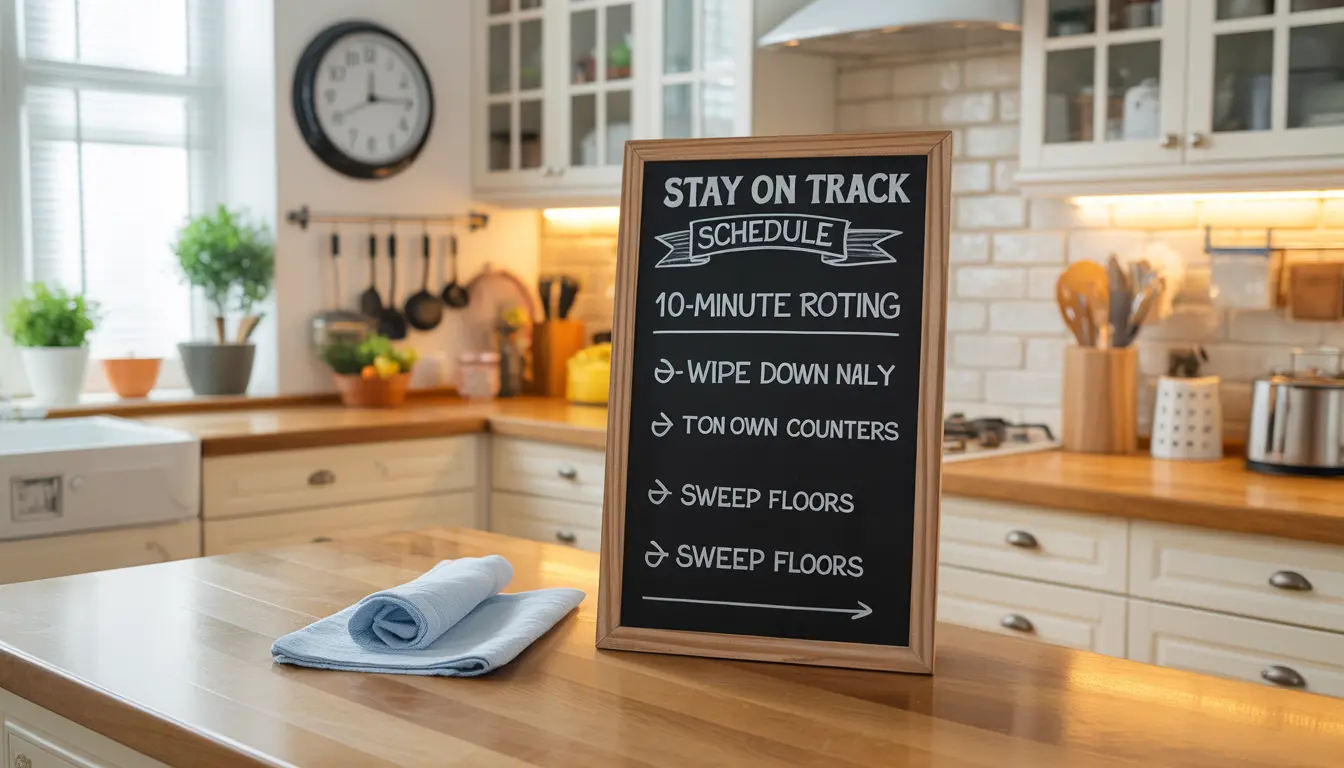 10-Minute Daily Kitchen Cleaning Routine That Actually Works